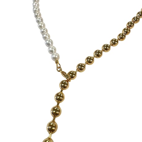 Ete パールボールロングチェーンネックレス　※オンラインショップ限定商品