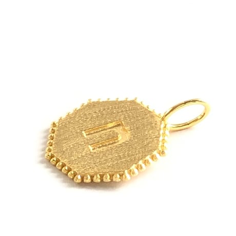 ペンダントトップ　オクタゴン(イニシャル「 n 」)