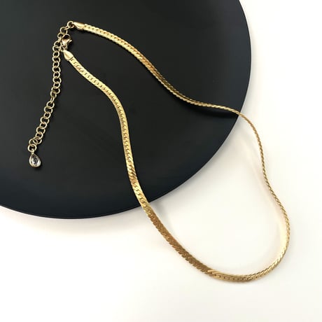 ヘリンボーンチェーンネックレス　※オンラインショップ限定商品