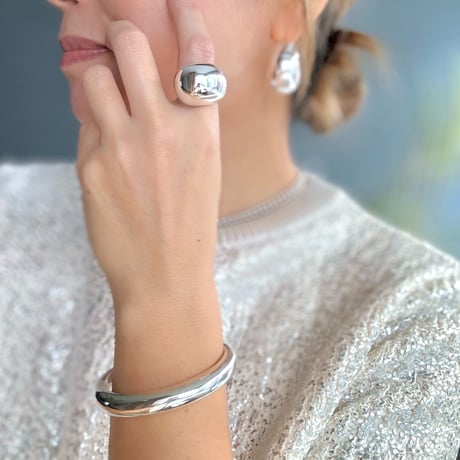Ete　チャンキードロップリング(ゴールド／シルバー)　※オンラインショップ限定商品