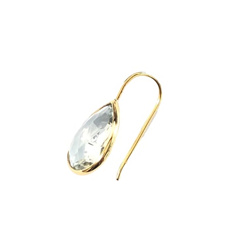 ペアシェイプピアス(クリスタルクォーツ)