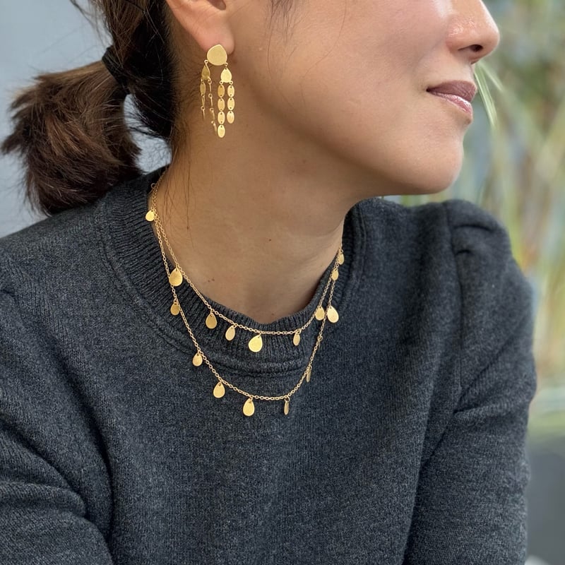 ティアドロップシャンデリアピアス | La Soeur