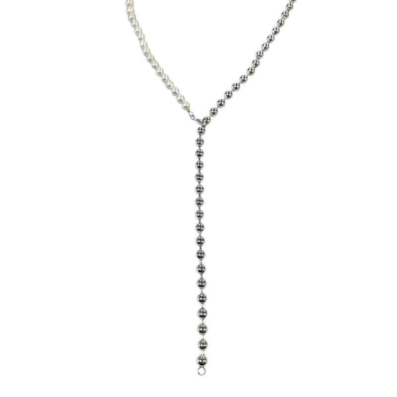 Ete パールボールロングチェーンネックレス ※オンラインショップ限定