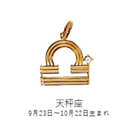 【受注終了】スターサインチャーム（星座モチーフ） ゴールドカラー