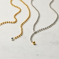 Ete　コンビカラーボールロングチェーンネックレス／S　※オンラインショップ限定商品