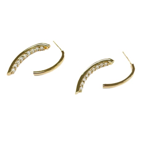 パールバックキャッチピアス