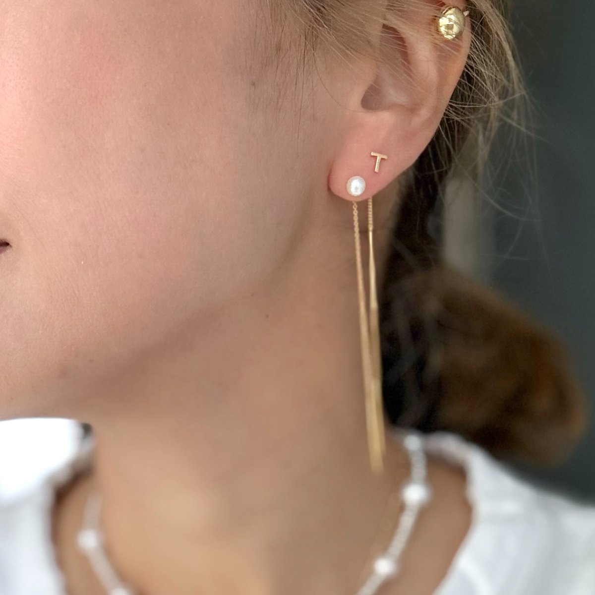 パールアメリカンピアス | La Soeur 