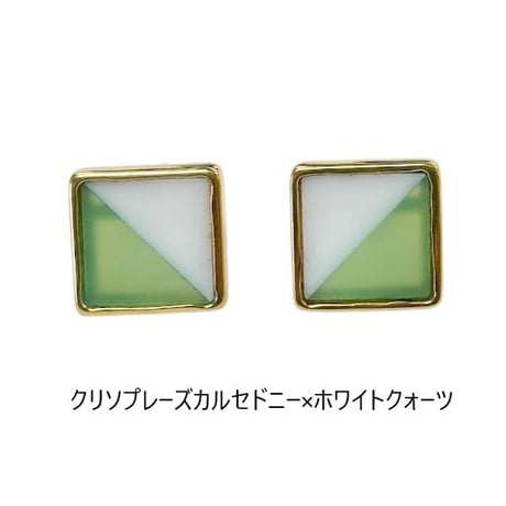 カラーブロックピアス　※オンラインショップ限定商品