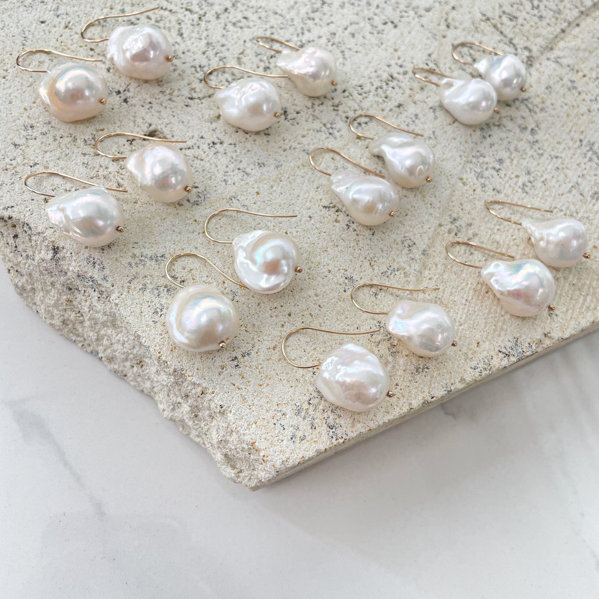 バロックパールピアス/M(K10) | La Soeur バロックパールピアス/M(K10) | La Soeur