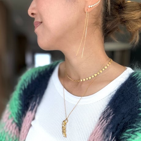 ロングチェーンアメリカンピアス　※オンラインショップ限定商品
