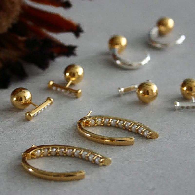 パールバックキャッチピアス | La Soeur