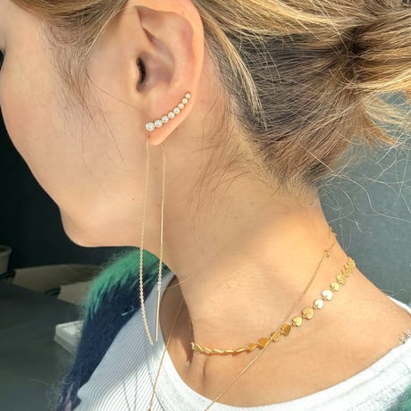 ロングチェーンアメリカンピアス　※オンラインショップ限定商品