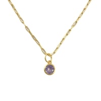 ラスール　la soeur ケシパールネックレス(K10)（サファイヤ） ケシパールネックレス(K10)（エメラルド／サファイヤ） | La Soeur