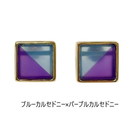 カラーブロックピアス　※オンラインショップ限定商品
