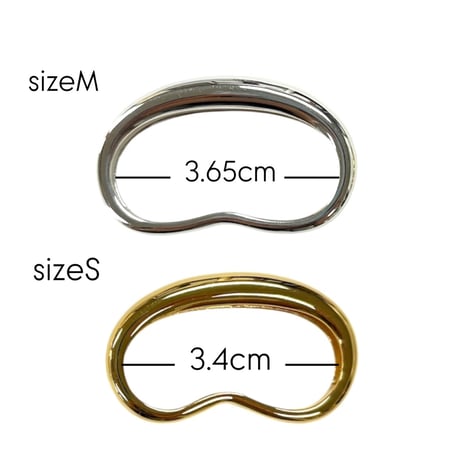 Ete　リエゾンダブルフィンガーリング／S(ゴールド／シルバー)　※オンラインショップ限定商品