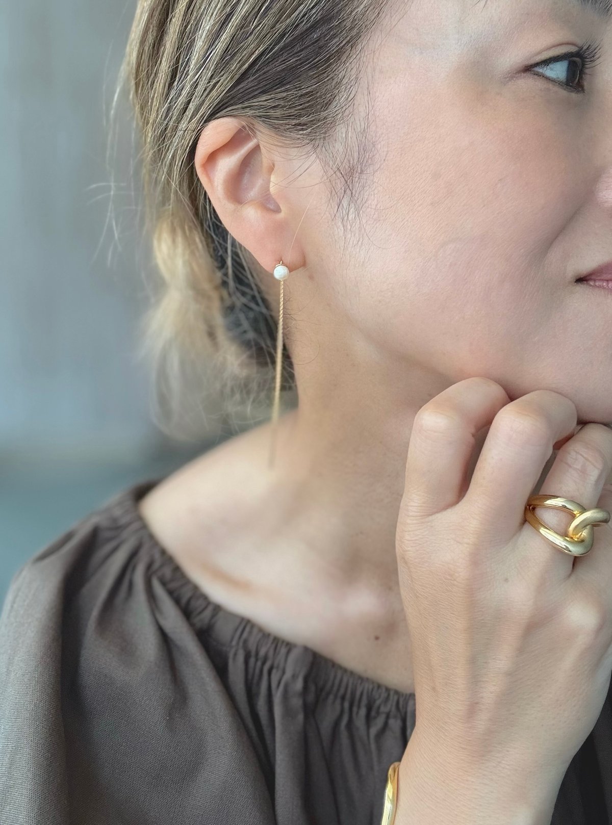 パールアメリカンピアス | La Soeur
