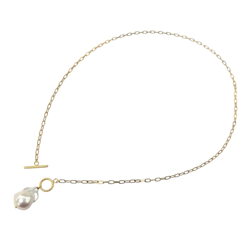 バロックパールチェーンネックレス | La Soeur