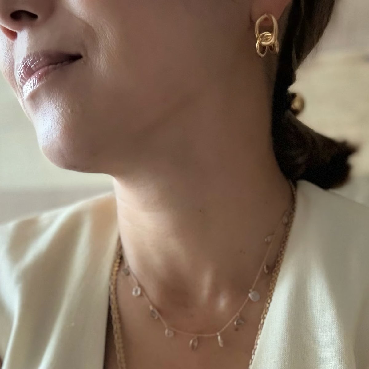 Ete リエゾンピアス(ゴールド／シルバー) ※オンラインショップ限定商品