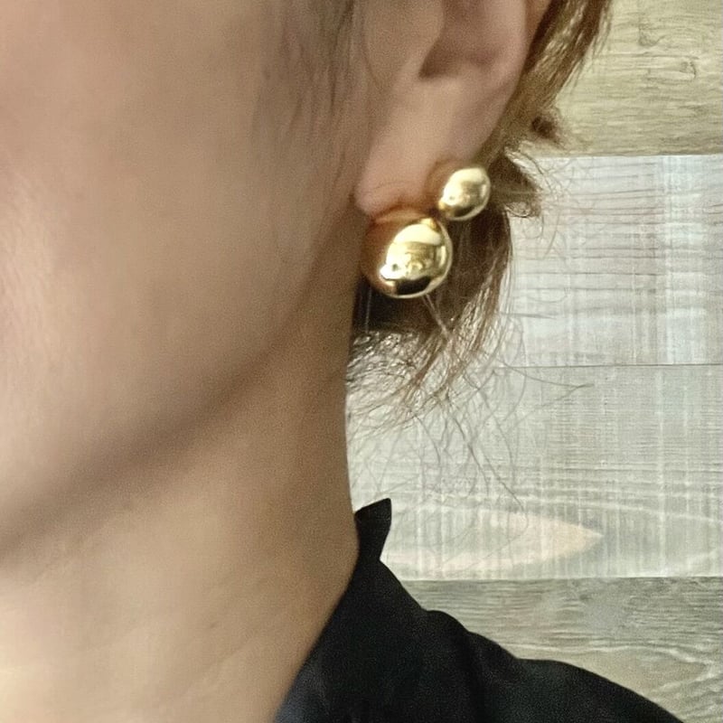 ボールピアス/L(シルバーカラー) | La Soeur