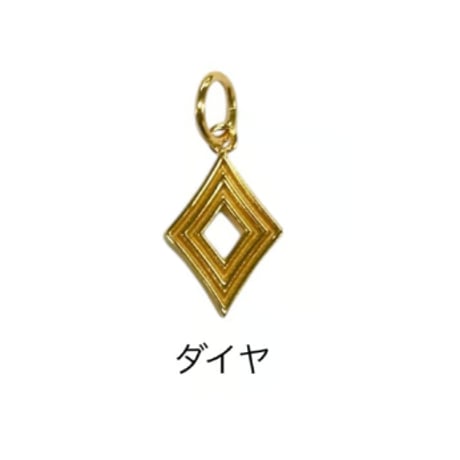【受注終了】チャーム「A」（ゴールド／シルバー）