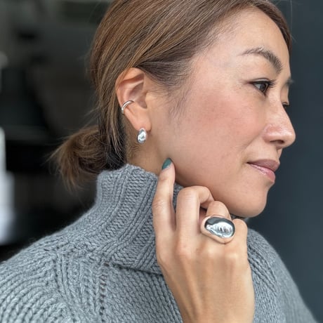 Ete　チャンキードロップピアス／Ｓ(ゴールド／シルバー)※オンラインショップ限定商品