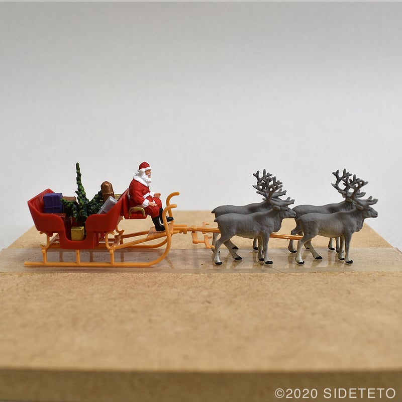 30399 サンタクロースとソリを引くトナカイ | SIDETETO STORE