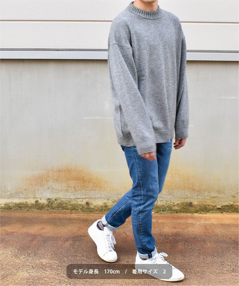 洗えるカシミヤニット(gray mix) | 日本製の洗えるニット|onde 洗えるカシミヤニット(gray mix) | 日本製の洗えるニット|onde