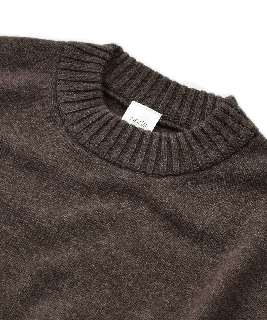 洗えるカシミヤニット(walnut) | 日本製の洗えるニット｜onde