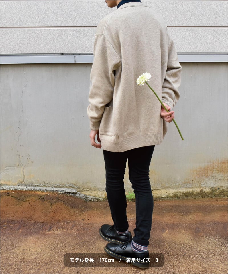 洗えるカシミヤカーディガン(beige) | 日本製の洗えるニット｜onde
