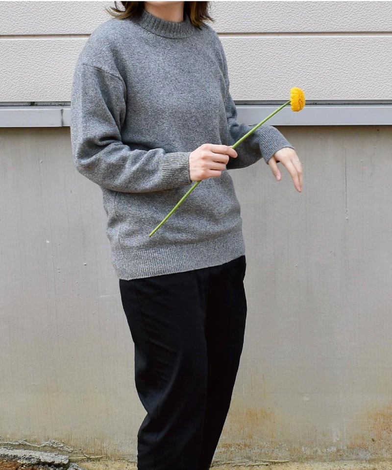 洗えるカシミヤニット(gray mix) | 日本製の洗えるニット|onde 洗えるカシミヤニット(gray mix) | 日本製の洗えるニット|onde