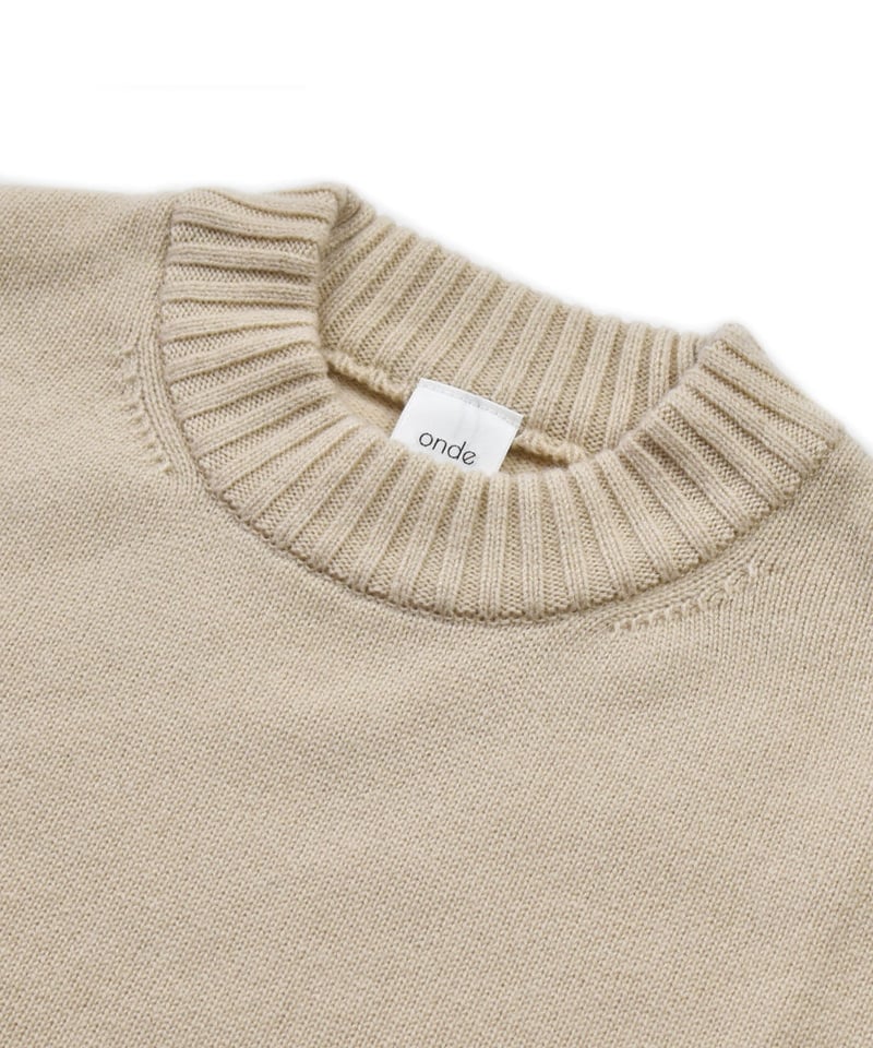 洗えるカシミヤニット(ecru) | 日本製の洗えるニット｜onde