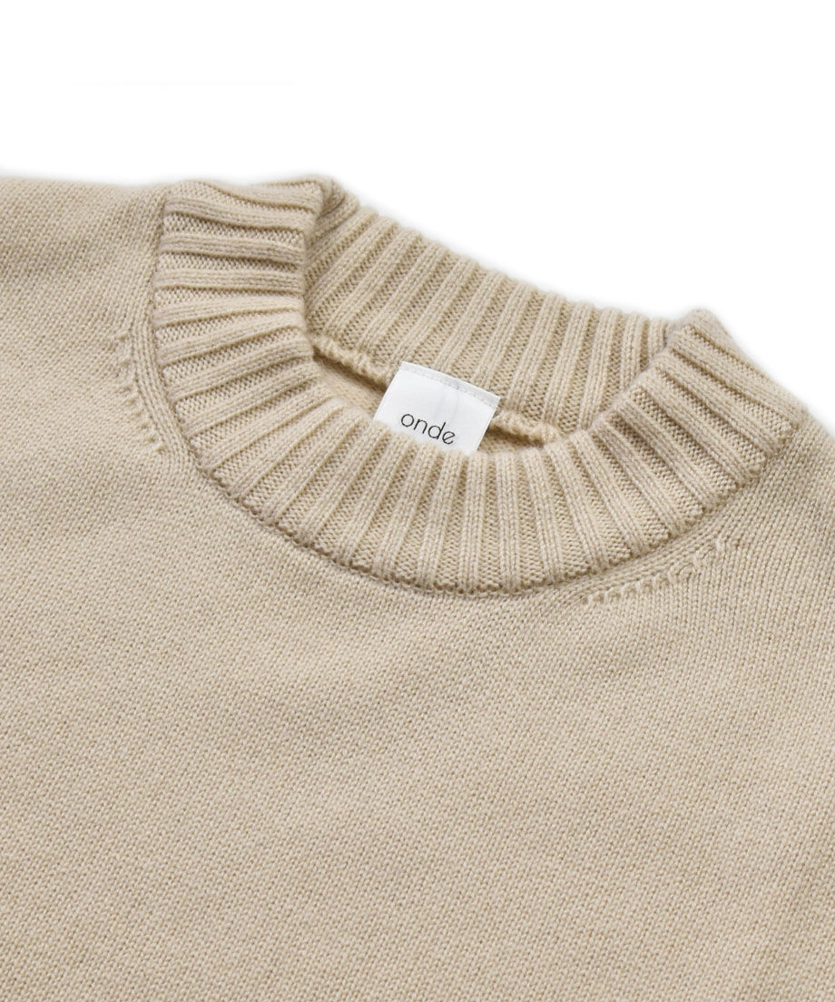 洗えるカシミヤニット(ecru)