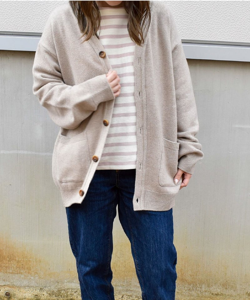 洗えるカシミヤカーディガン(beige) | 日本製の洗えるニット 洗えるカシミヤカーディガン(beige) | 日本製の洗えるニット