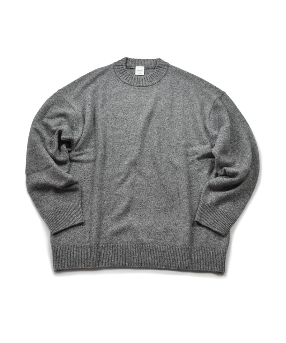 洗えるカシミヤニット(gray mix) | 日本製の洗えるニット|onde 洗えるカシミヤニット(gray mix) | 日本製の洗えるニット|onde