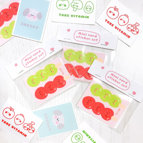 ミニカードシールセット（Mini Card Sticker Set）