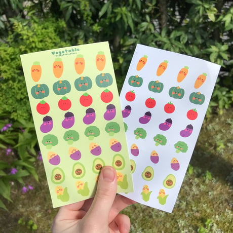 Vegetable Sticker Sheet