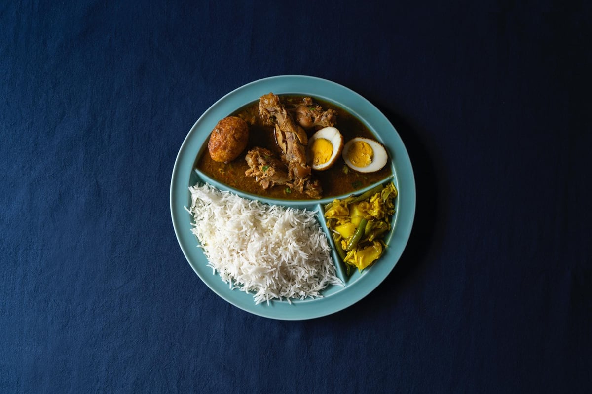 ユザーン カレー皿「仕切りが取れるカレー皿」 Blue（ブルー） | zen to