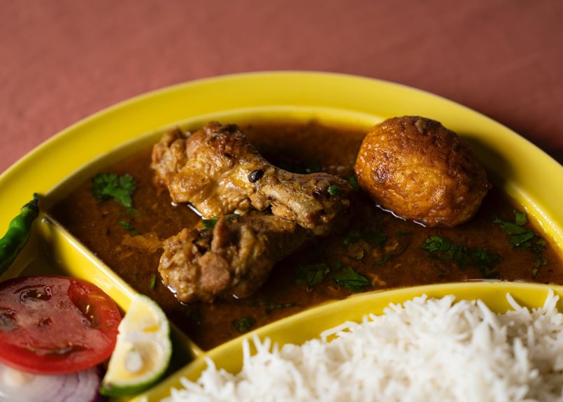ユザーン カレー皿「仕切りが取れるカレー皿」 Yellow（イエロー