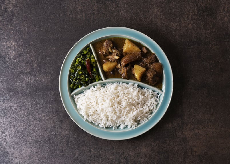 ユザーン カレー皿「仕切りが取れるカレー皿」 First Edition
