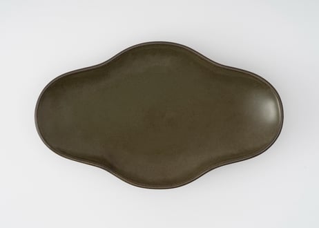 五十嵐可菜「餃子皿」ウグイス