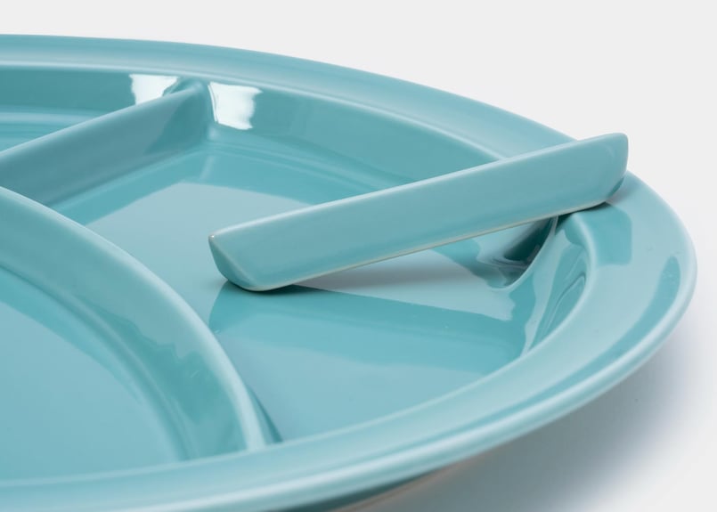 ユザーン カレー皿「仕切りが取れるカレー皿」 Blue（ブルー） | zen to