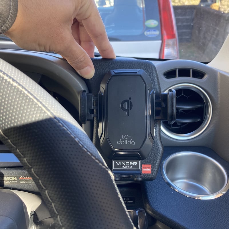 VINDER ワイヤレス充電スマホマウント エブリィda17専用設計 DA17エブリィ専用スマートフォンホルダーVINDER type3