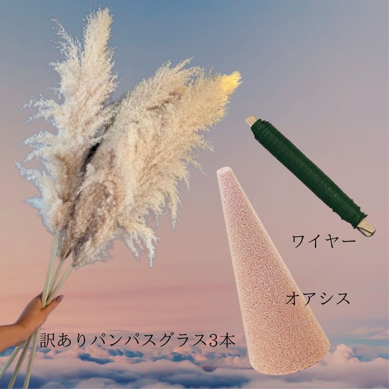 パンパスX'mas treeセットB（動画付き） | ドライフラワーインテリア Rin's