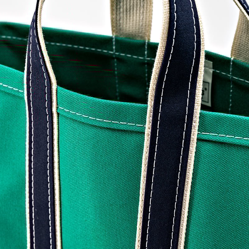 Deluxe Tote Bag/ Green Body x Navy Handle | WOR