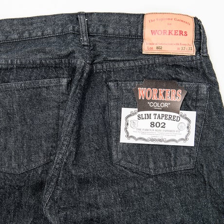 Lot 802, Slim Tapered Jeans Black