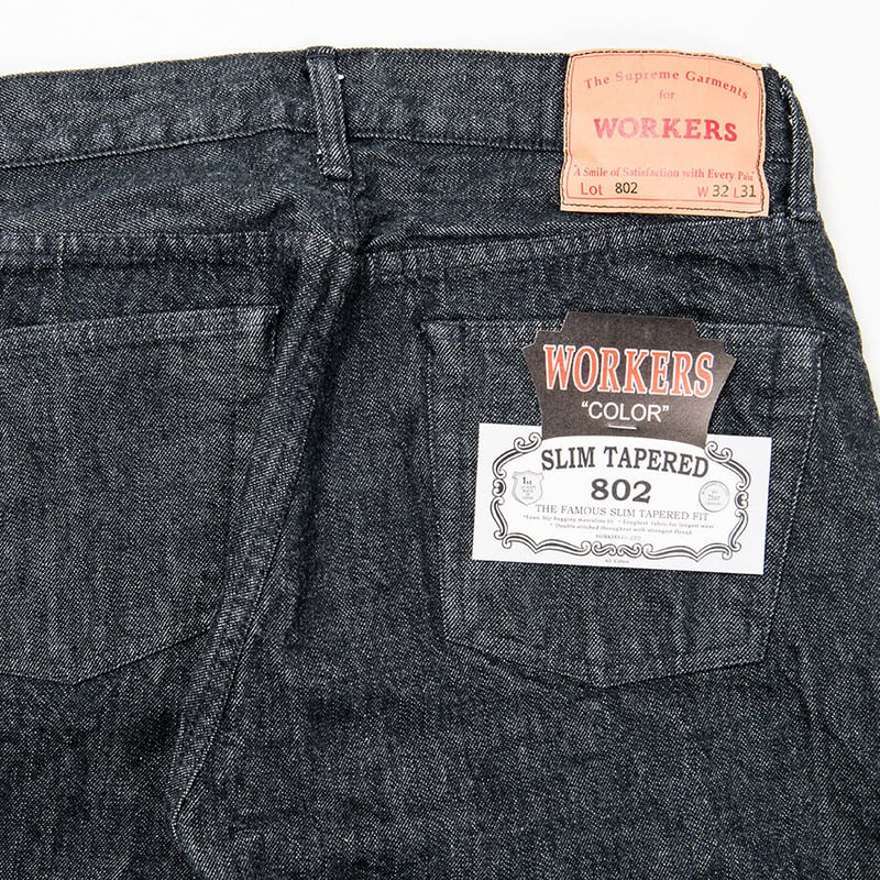 Lot 802, Slim Tapered Jeans Black | WORKERS Store