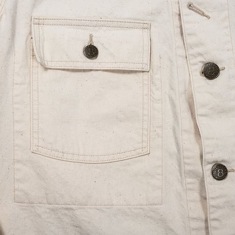 SUPER BIG CAT Jacket, 10 oz White Denim