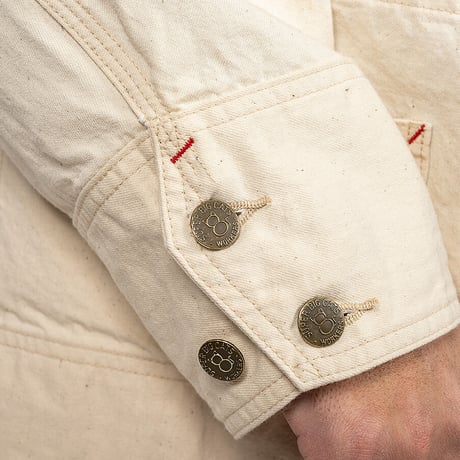 SUPER BIG CAT Jacket, 10 oz White Denim