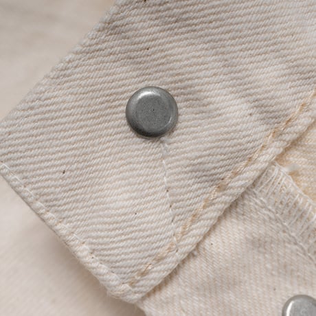 Lot 801 Straight, White, 13.75 oz, White Denim