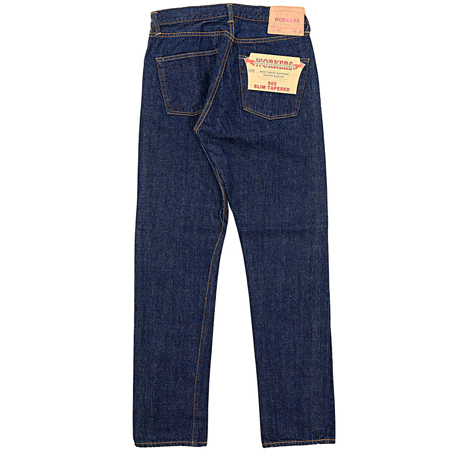 未使用 WORKERS 802 スリムテーパードテニム 赤耳 30×32 未使用 WORKERS 802 スリムテーパードテニム 赤耳 30×32 WORKERS